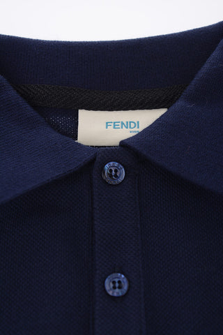 piquè cotton 3 button polo shirt