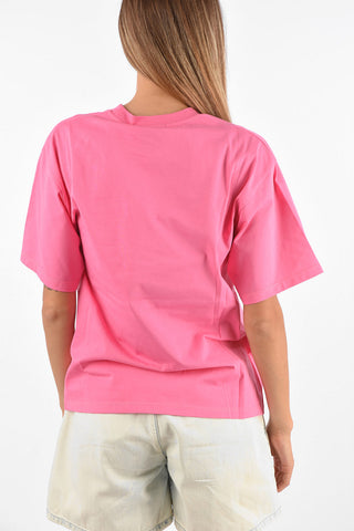 T-Shirt Girocollo con Stampa Logo