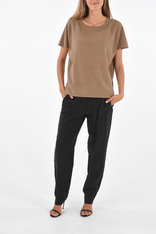 Knitted T-Shirt with Sequined Details