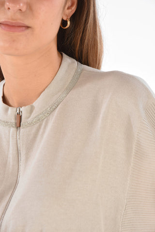 Sleeveless Full Zipped Sweatshirt