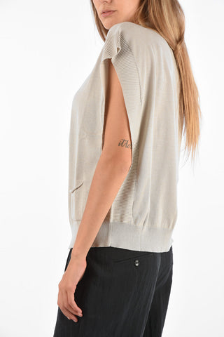 Sleeveless Full Zipped Sweatshirt