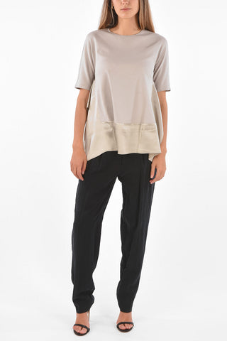 Short Sleeve Peplum Top