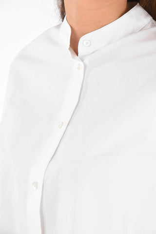 Asymmetrical Mandarin Collar Shirt