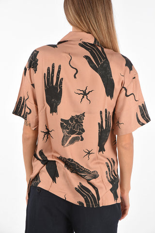 Camicia a Maniche Corte Stampata