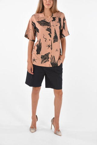Camicia a Maniche Corte Stampata