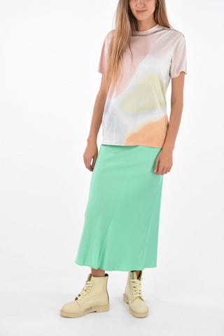CHARLIE ENGMAN Tie Dye Jewel Trimming T-Shirt