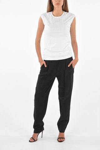 Sleeveless Top with Sequined Details