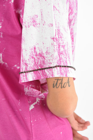 Oversized Jewel Sleeve T-Shirt