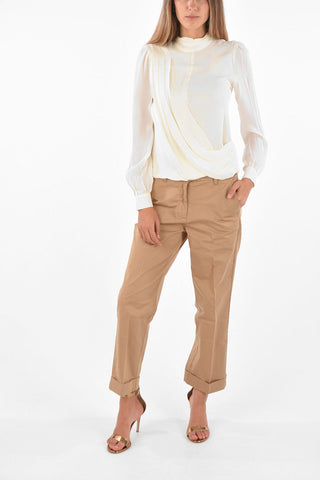 Silk Draped Blouse