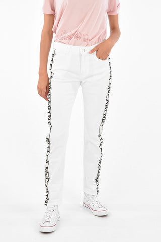 Logo Side Band Straight Fit Jeans
