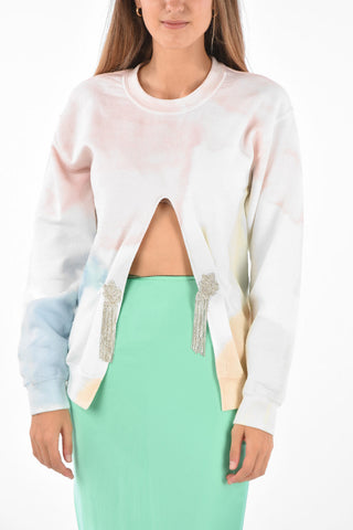 CHARLIE ENGMAN Felpa Tye Die con Applicazioni Gioiello