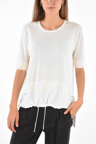 Unstructured Drawstring Top