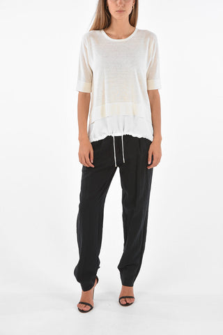 Unstructured Drawstring Top