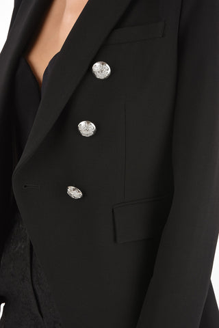 I AM A DICKEY JACKET Lined MILLER Double-Breasted Blazer