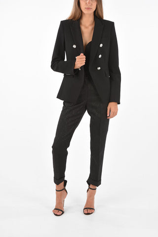 I AM A DICKEY JACKET Lined MILLER Double-Breasted Blazer