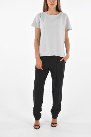 Knitted T-Shirt with Sequined Details