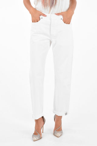 Cuffed Hem Straigh Fit Jeans