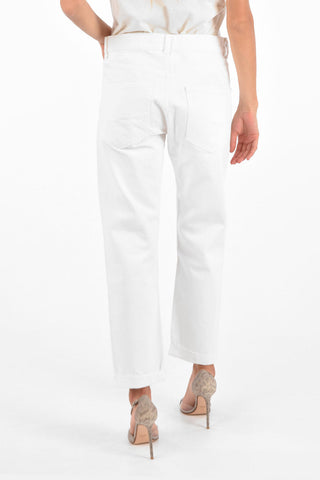 Cuffed Hem Straigh Fit Jeans