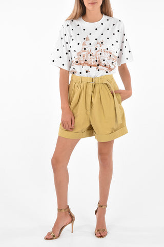 Belted High Waist Shorts