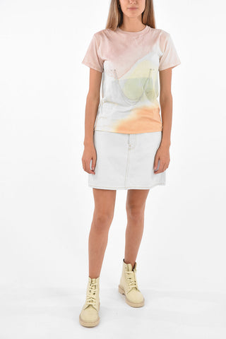 CHARLIE ENGMAN Tie Dye T-Shirt with Jewel Application