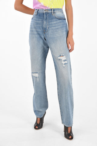 Distressed LE HOLLYWOOD straight fit jeans