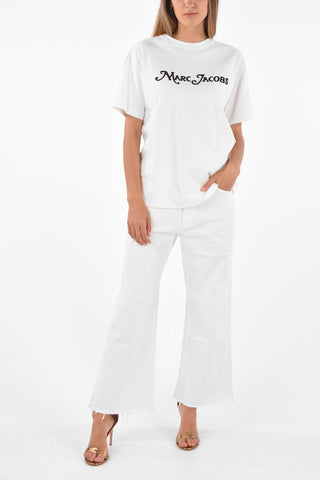 Beads Embellished Logo T-Shirt