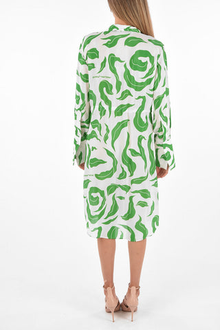 Drawstring LEAVE ILLUSION Shirtdress