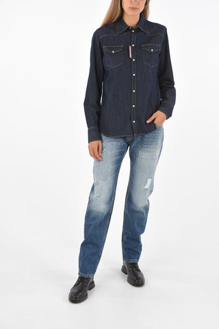 Denim Snap Button Shirt
