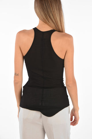 Tank Top a Costine Asimmetrico