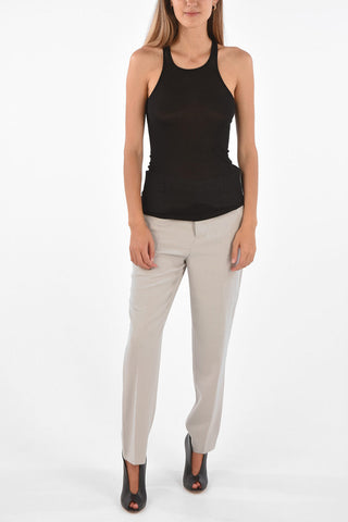 Tank Top a Costine Asimmetrico