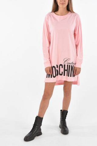 COUTURE! Logo Printed Long Sleeve Dress