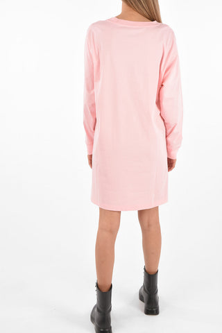 COUTURE! Logo Printed Long Sleeve Dress