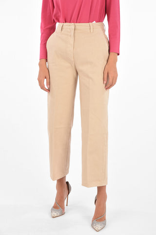 Hidden Closure High Waist Jeans