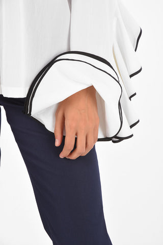 Camicia Coreana CALFUR con Maniche Drappeggiate