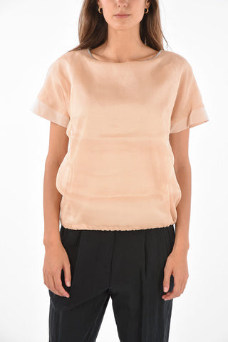 Tulle Jewel Crew-Neck T-Shirt
