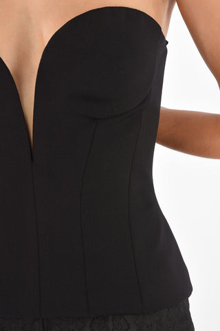 Sweetheart Neckline Bustier Top