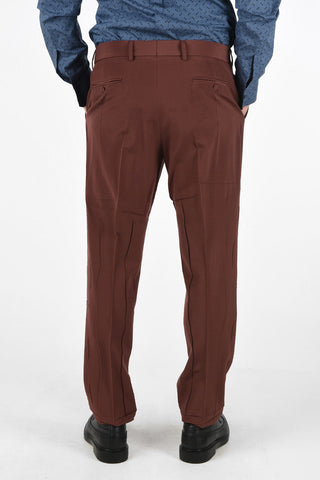 Wool No Hem Pants with Hidden Closure