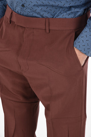 Wool No Hem Pants with Hidden Closure