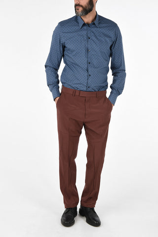 Wool No Hem Pants with Hidden Closure