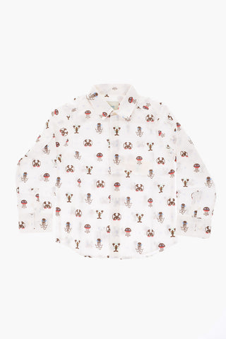 Camicia Stampata in Popeline