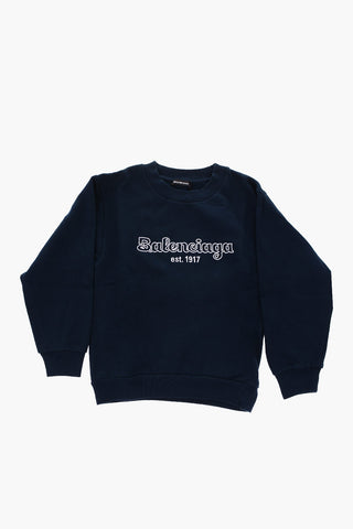 Embroidered Logo Crew-Neck Sweatshirt