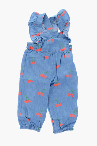 jumpsuit Stampa Ciliegie in Denim