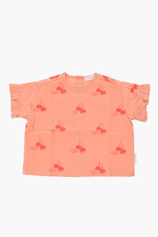 Printed Candy Apples Frill Top