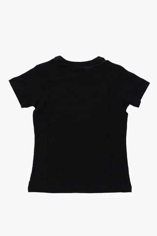 Jersey T-shirt with houndstooth Printed Logo