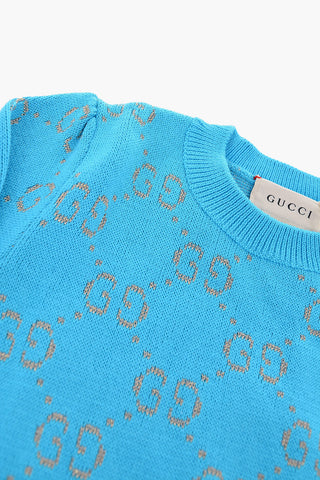 All Over Embroidered Logo Sweater