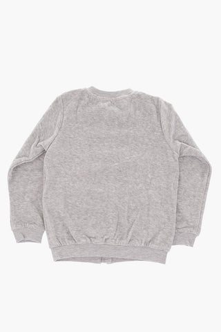Printed Teddy Sweatshirt with zip closure