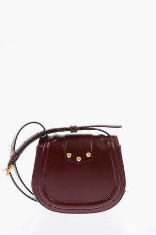 Leather Mini DG AMORE Saddle Bag
