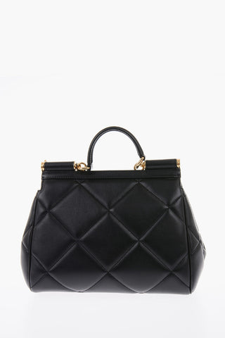Quilted Leather SICILY Top Handle Bag