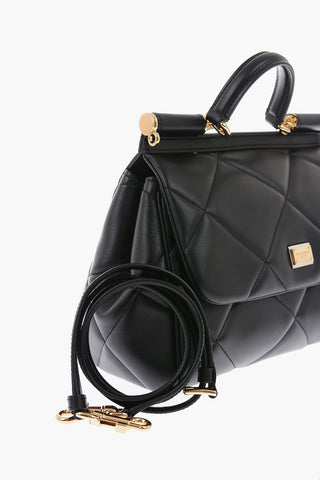 Quilted Leather SICILY Top Handle Bag