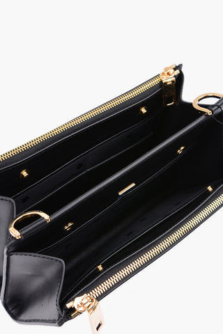 Borsa Top Handle in Pelle con Tracolla Removibile
